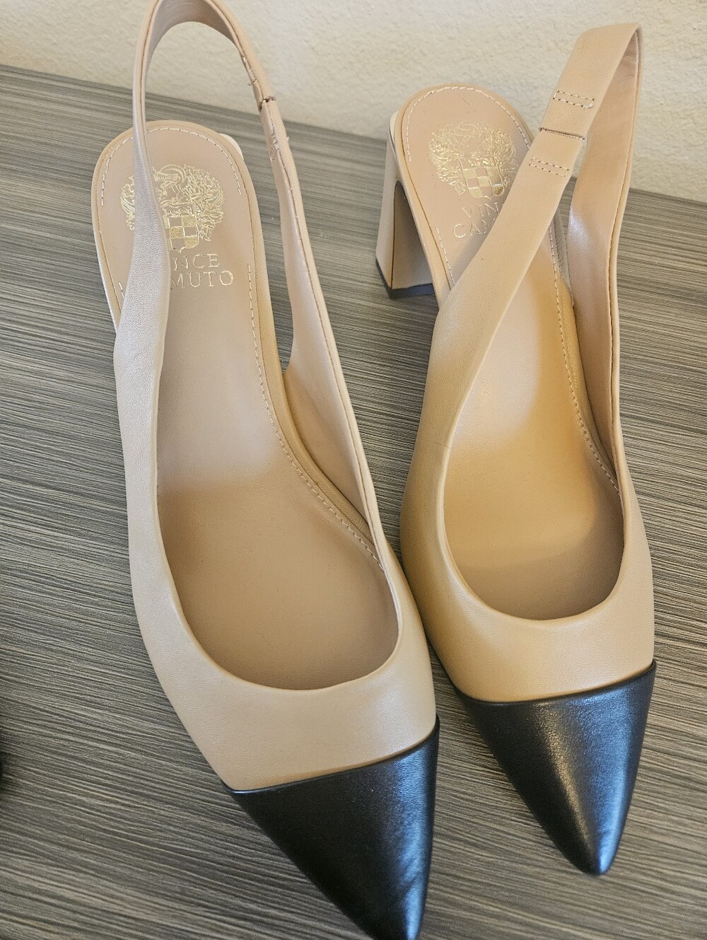 Vince Camuto Hamden Slingback Pumps Size 10 Pointed-toe slip-on block heels NWOT - Picture 4 of 10